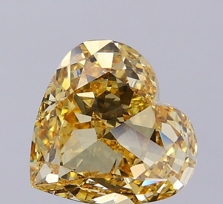 Loose Diamond - HEART 5.05ct Fancy Intense Yellow VS1: Loose Diamond - HEART 5.05ct Fancy Intense Yellow VS1 Source: This is a real non-mined Diamond that has been grown in a lab Shape: HEART Carats: 5.05 Color: Fancy Intense Yellow Certification: IGI Vid