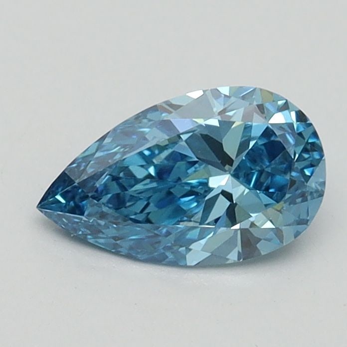 Loose Diamond - PEAR 0.61ct Fancy Vivid Blue VVS2: Loose Diamond - PEAR 0.61ct Fancy Vivid Blue VVS2 Source: This is a real non-mined Diamond that has been grown in a lab Shape: PEAR Carats: 0.61 Color: Fancy Vivid Blue Certification: IGI Video: