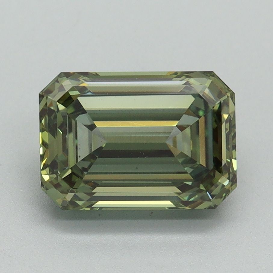 Loose Diamond - EMERALD 2.22ct Fancy Vivid Green VS1: Loose Diamond - EMERALD 2.22ct Fancy Vivid Green VS1 Source: This is a real non-mined Diamond that has been grown in a lab Shape: EMERALD Carats: 2.22 Color: Fancy Vivid Green Certification: IGI Video