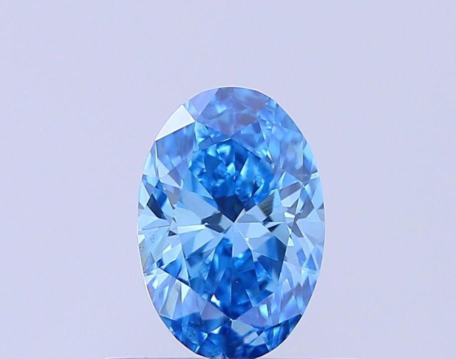 Loose Diamond - OVAL 0.54ct Fancy Blue VS1: Loose Diamond - OVAL 0.54ct Fancy Blue VS1 Source: This is a real non-mined Diamond that has been grown in a lab Shape: OVAL Carats: 0.54 Color: Fancy Blue Certification: NONE Video: