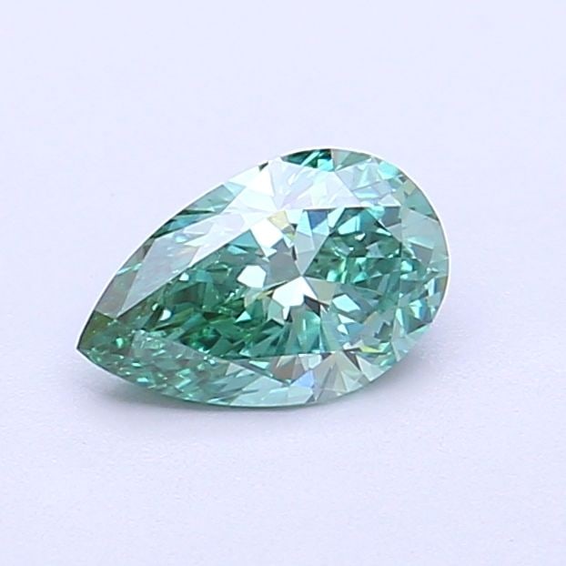 Loose Diamond - PEAR 0.57ct Fancy Vivid Green VS2: Loose Diamond - PEAR 0.57ct Fancy Vivid Green VS2 Source: This is a real non-mined Diamond that has been grown in a lab Shape: PEAR Carats: 0.57 Color: Fancy Vivid Green Certification: IGI Video: