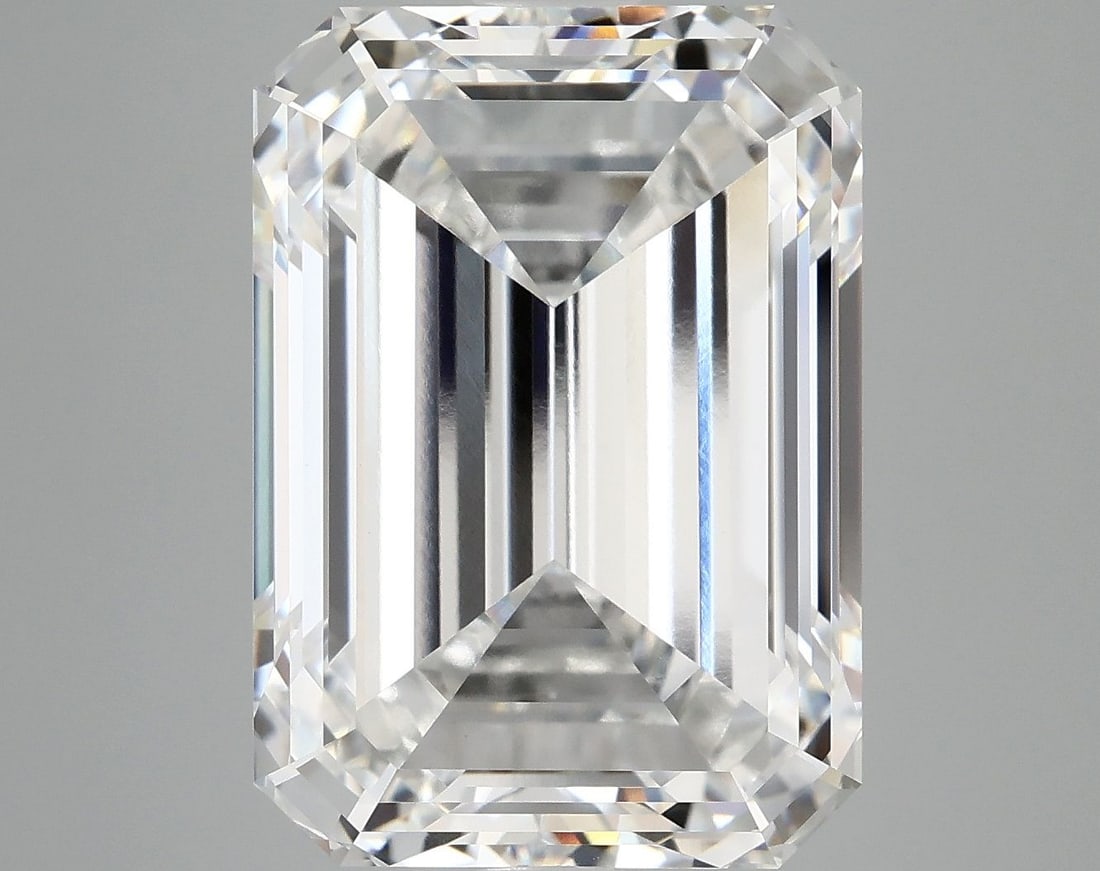 Loose Diamond - EMERALD 10.5ct E VS1: Loose Diamond - EMERALD 10.5ct E VS1 Source: This is a real non-mined Diamond that has been grown in a lab Shape: EMERALD Carats: 10.5 Color: E Clarity: VS1 Certification: IGI Video: