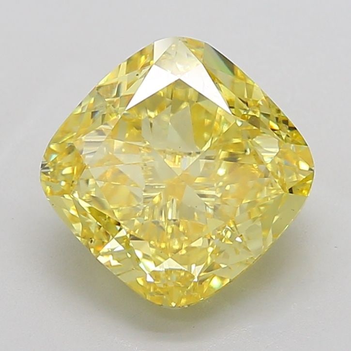 Loose Diamond - CUSHION MODIFIED 7.08ct Fancy Vivid Yellow VS2: Loose Diamond - CUSHION MODIFIED 7.08ct Fancy Vivid Yellow VS2 Source: This is a real non-mined Diamond that has been grown in a lab Shape: CUSHION MODIFIED Carats: 7.08 Color: Fancy Vivid Yellow Cert