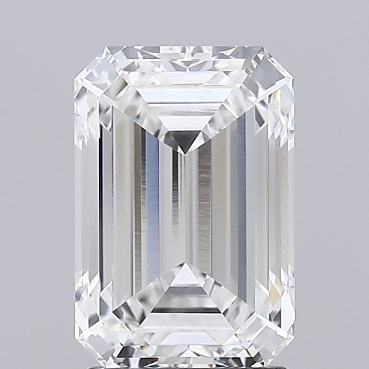 Loose Diamond - EMERALD 2.26ct E VVS2: Loose Diamond - EMERALD 2.26ct E VVS2 Source: This is a real non-mined Diamond that has been grown in a lab Shape: EMERALD Carats: 2.26 Color: E Clarity: VVS2 Certification: GIA Video: