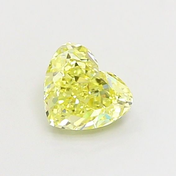 Loose Diamond - HEART 1.0ct Fancy Intense Yellow VS1: Loose Diamond - HEART 1.0ct Fancy Intense Yellow VS1 Source: This is a real non-mined Diamond that has been grown in a lab Shape: HEART Carats: 1.0 Color: Fancy Intense Yellow Certification: IGI Video