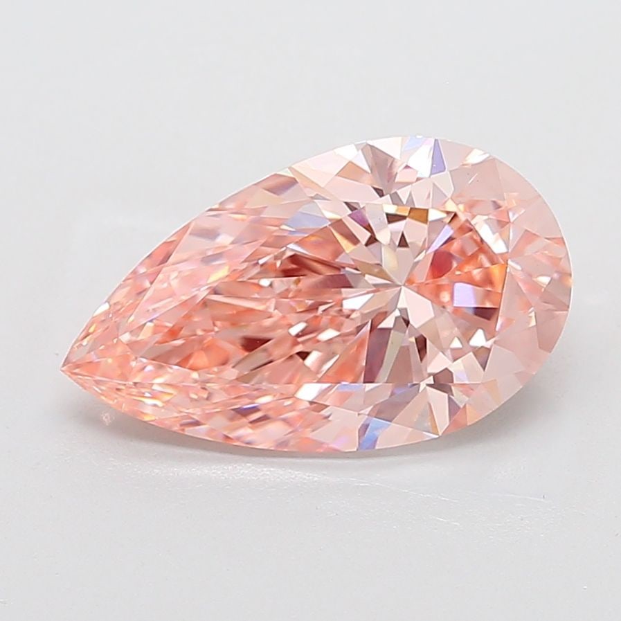 Loose Diamond - PEAR 5.03ct Fancy Vivid Pink VS1: Loose Diamond - PEAR 5.03ct Fancy Vivid Pink VS1 Source: This is a real non-mined Diamond that has been grown in a lab Shape: PEAR Carats: 5.03 Color: Fancy Vivid Pink Certification: IGI Video: