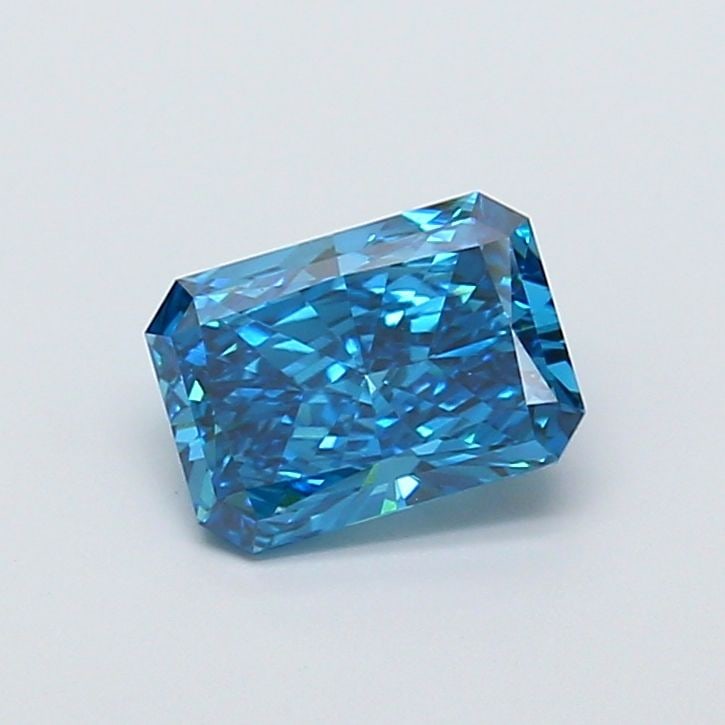 Loose Diamond - RADIANT 1.33ct Fancy Vivid Blue VVS2: Loose Diamond - RADIANT 1.33ct Fancy Vivid Blue VVS2 Source: This is a real non-mined Diamond that has been grown in a lab Shape: RADIANT Carats: 1.33 Color: Fancy Vivid Blue Certification: IGI Video: