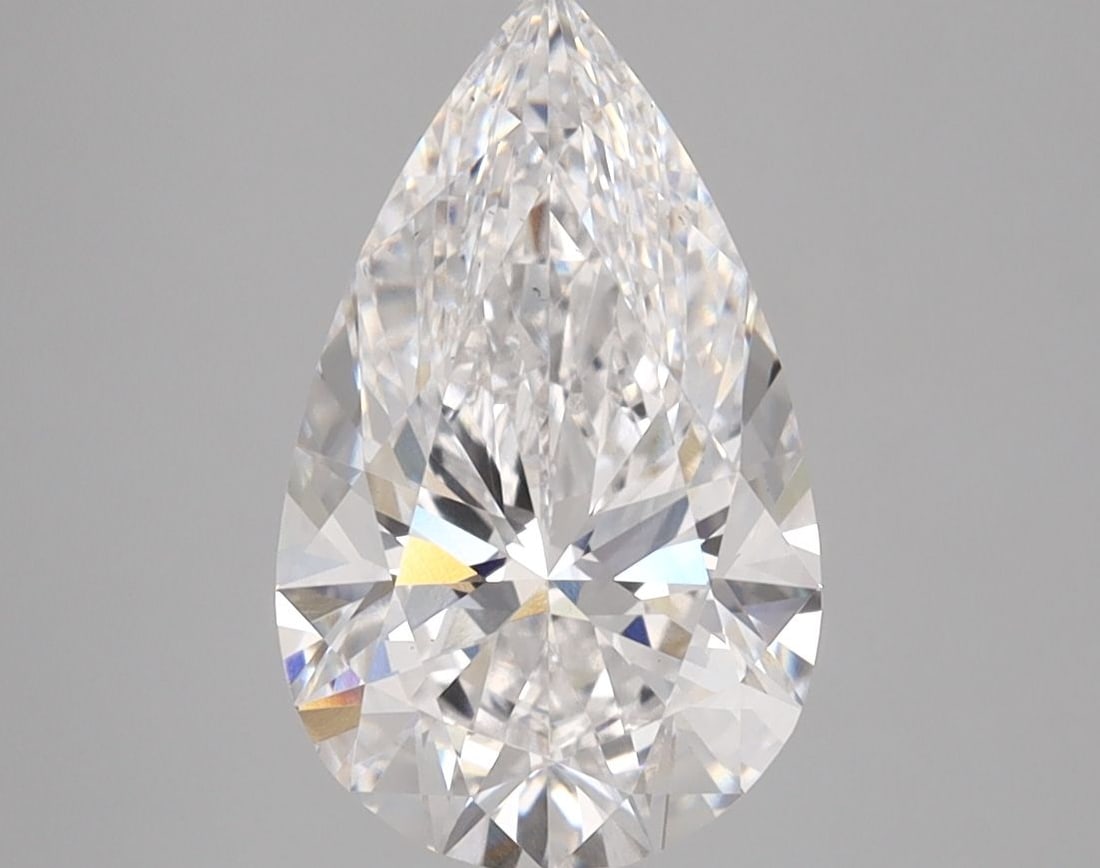 Loose Diamond - PEAR 2.5ct D VS2: Loose Diamond - PEAR 2.5ct D VS2 Source: This is a real non-mined Diamond that has been grown in a lab Shape: PEAR Carats: 2.5 Color: D Clarity: VS2 Certification: IGI Video:
