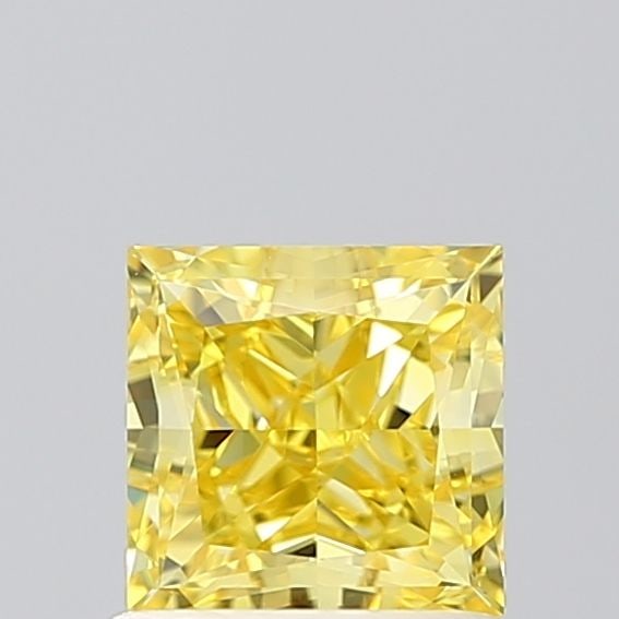 Loose Diamond - PRINCESS 1.04ct Fancy Vivid Yellow VVS2: Loose Diamond - PRINCESS 1.04ct Fancy Vivid Yellow VVS2 Source: This is a real non-mined Diamond that has been grown in a lab Shape: PRINCESS Carats: 1.04 Color: Fancy Vivid Yellow Certification: IGI 