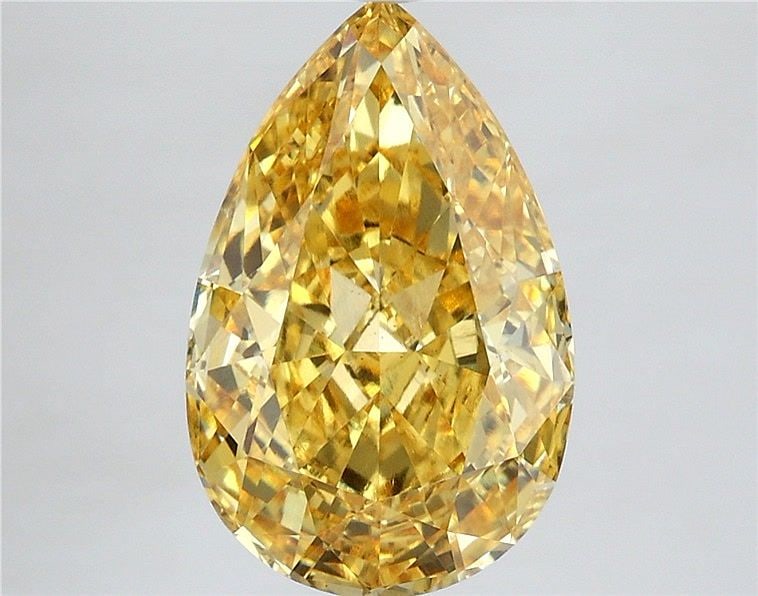 Loose Diamond - PEAR 3.56ct Fancy Vivid Yellow VS1: Loose Diamond - PEAR 3.56ct Fancy Vivid Yellow VS1 Source: This is a real non-mined Diamond that has been grown in a lab Shape: PEAR Carats: 3.56 Color: Fancy Vivid Yellow Certification: IGI Video:
