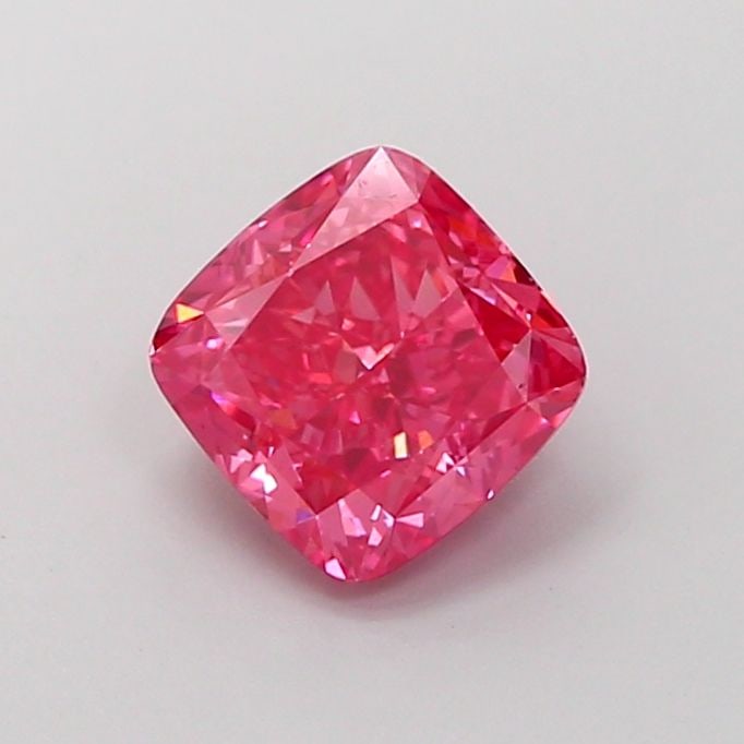 Loose Diamond - CUSHION BRILLIANT 1.55ct Fancy Vivid Reddish Pink VS1 (1 of 1)
