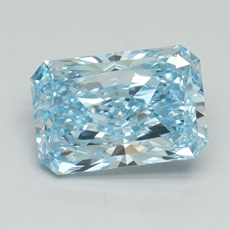 Loose Diamond - RADIANT 1.08ct Fancy Vivid Blue VS1: Loose Diamond - RADIANT 1.08ct Fancy Vivid Blue VS1 Source: This is a real non-mined Diamond that has been grown in a lab Shape: RADIANT Carats: 1.08 Color: Fancy Vivid Blue Certification: IGI Video:
