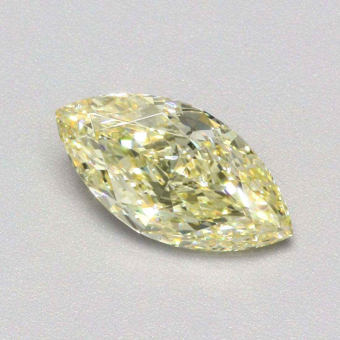Loose Diamond - MARQUISE 1.0ct Fancy Intense Yellow VS1: Loose Diamond - MARQUISE 1.0ct Fancy Intense Yellow VS1 Source: This is a real non-mined Diamond that has been grown in a lab Shape: MARQUISE Carats: 1.0 Color: Fancy Intense Yellow Certification: IGI