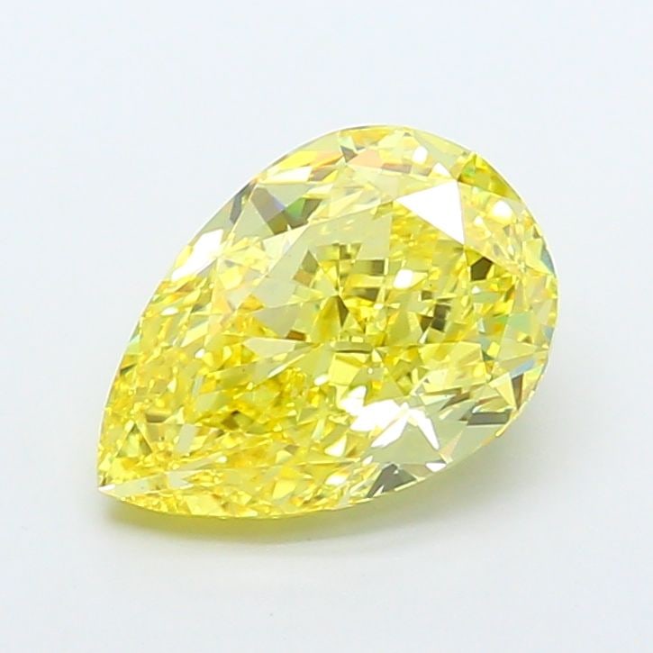 Loose Diamond - PEAR 5.04ct Fancy Vivid Yellow VS1: Loose Diamond - PEAR 5.04ct Fancy Vivid Yellow VS1 Source: This is a real non-mined Diamond that has been grown in a lab Shape: PEAR Carats: 5.04 Color: Fancy Vivid Yellow Certification: IGI Video: