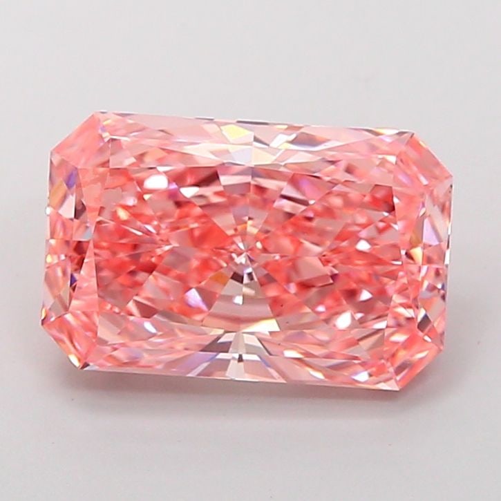 Loose Diamond - RADIANT 4.06ct Fancy Vivid Pink VS1: Loose Diamond - RADIANT 4.06ct Fancy Vivid Pink VS1 Source: This is a real non-mined Diamond that has been grown in a lab Shape: RADIANT Carats: 4.06 Color: Fancy Vivid Pink Certification: IGI Video: