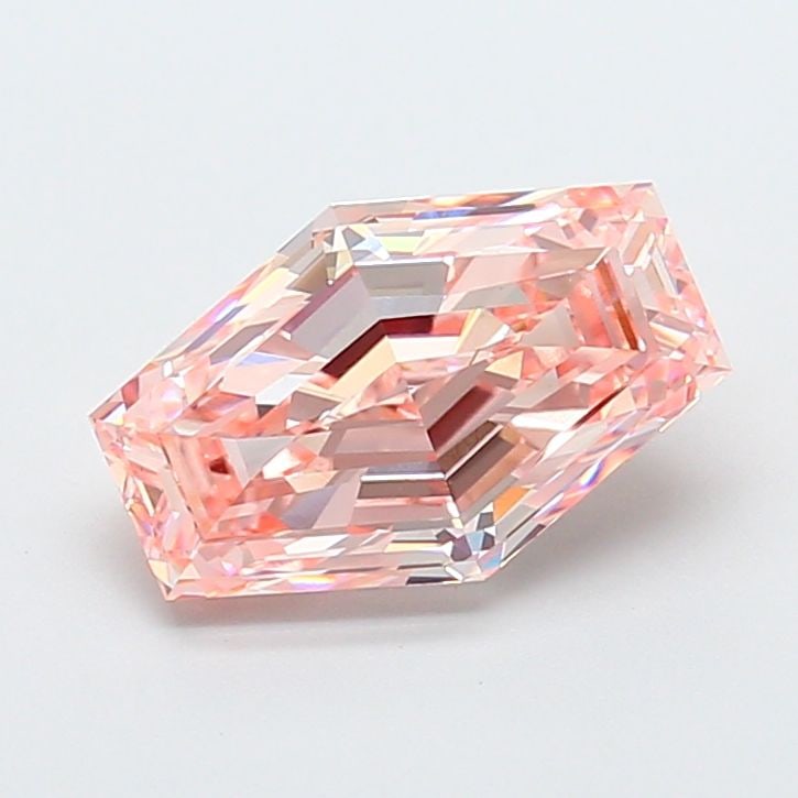 Loose Diamond - HEXAGONAL 4.0ct Fancy Intense Pink VS1: Loose Diamond - HEXAGONAL 4.0ct Fancy Intense Pink VS1 Source: This is a real non-mined Diamond that has been grown in a lab Shape: HEXAGONAL Carats: 4.0 Color: Fancy Intense Pink Certification: IGI V