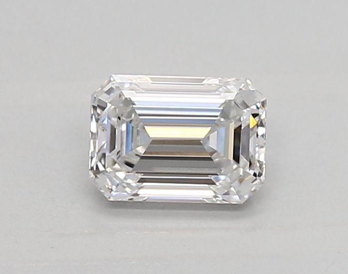 Loose Diamond - EMERALD 0.58ct D VVS1: Loose Diamond - EMERALD 0.58ct D VVS1 Source: This is a real non-mined Diamond that has been grown in a lab Shape: EMERALD Carats: 0.58 Color: D Clarity: VVS1 Certification: IGI Video: