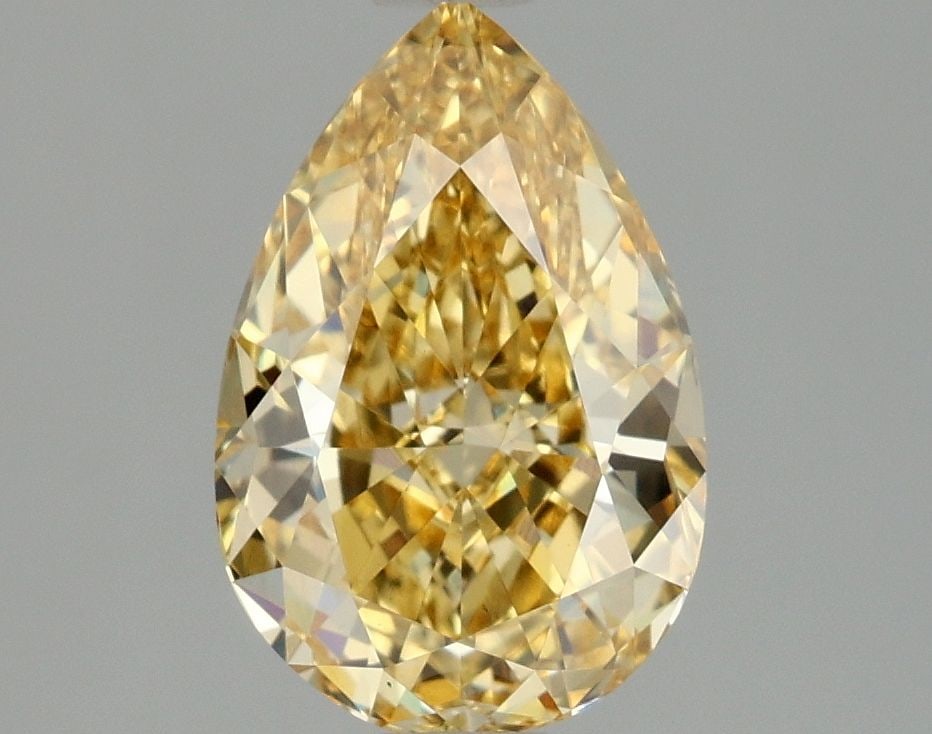 Loose Diamond - PEAR 1.5ct Fancy Intense Yellow VS1: Loose Diamond - PEAR 1.5ct Fancy Intense Yellow VS1 Source: This is a real non-mined Diamond that has been grown in a lab Shape: PEAR Carats: 1.5 Color: Fancy Intense Yellow Certification: IGI Video: