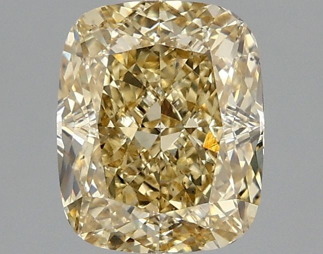 Loose Diamond - CUSHION MODIFIED 1.59ct Fancy Intense Yellow VS2: Loose Diamond - CUSHION MODIFIED 1.59ct Fancy Intense Yellow VS2 Source: This is a real non-mined Diamond that has been grown in a lab Shape: CUSHION MODIFIED Carats: 1.59 Color: Fancy Intense Yellow 