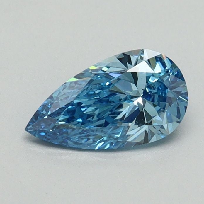 Loose Diamond - PEAR 0.51ct Fancy Blue VS2: Loose Diamond - PEAR 0.51ct Fancy Blue VS2 Source: This is a real non-mined Diamond that has been grown in a lab Shape: PEAR Carats: 0.51 Color: Fancy Blue Certification: NONE Video: