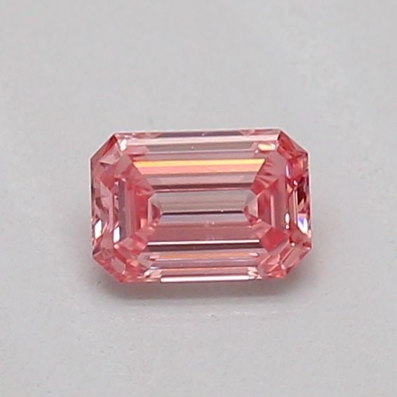 Loose Diamond - EMERALD 0.18ct Fancy Intense Pink VS1: Loose Diamond - EMERALD 0.18ct Fancy Intense Pink VS1 Source: This is a real non-mined Diamond that has been grown in a lab Shape: EMERALD Carats: 0.18 Color: Fancy Intense Pink Certification: IGI Vid