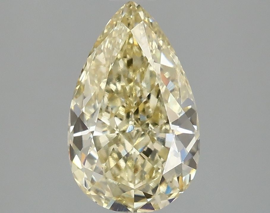 Loose Diamond - PEAR 2.08ct Fancy Yellow VS1: Loose Diamond - PEAR 2.08ct Fancy Yellow VS1 Source: This is a real non-mined Diamond that has been grown in a lab Shape: PEAR Carats: 2.08 Color: Fancy Yellow Certification: IGI Video: