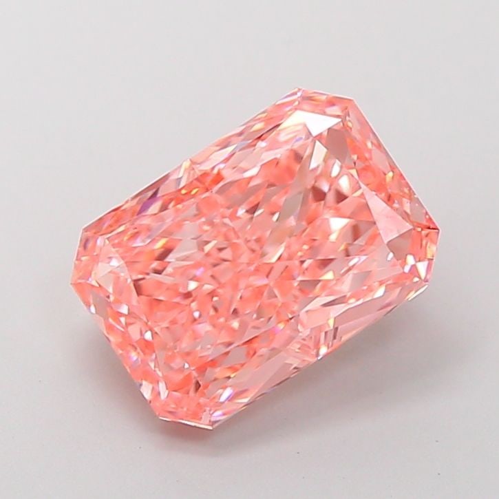 Loose Diamond - RADIANT 4.09ct Fancy Vivid Pink VS1: Loose Diamond - RADIANT 4.09ct Fancy Vivid Pink VS1 Source: This is a real non-mined Diamond that has been grown in a lab Shape: RADIANT Carats: 4.09 Color: Fancy Vivid Pink Certification: IGI Video: