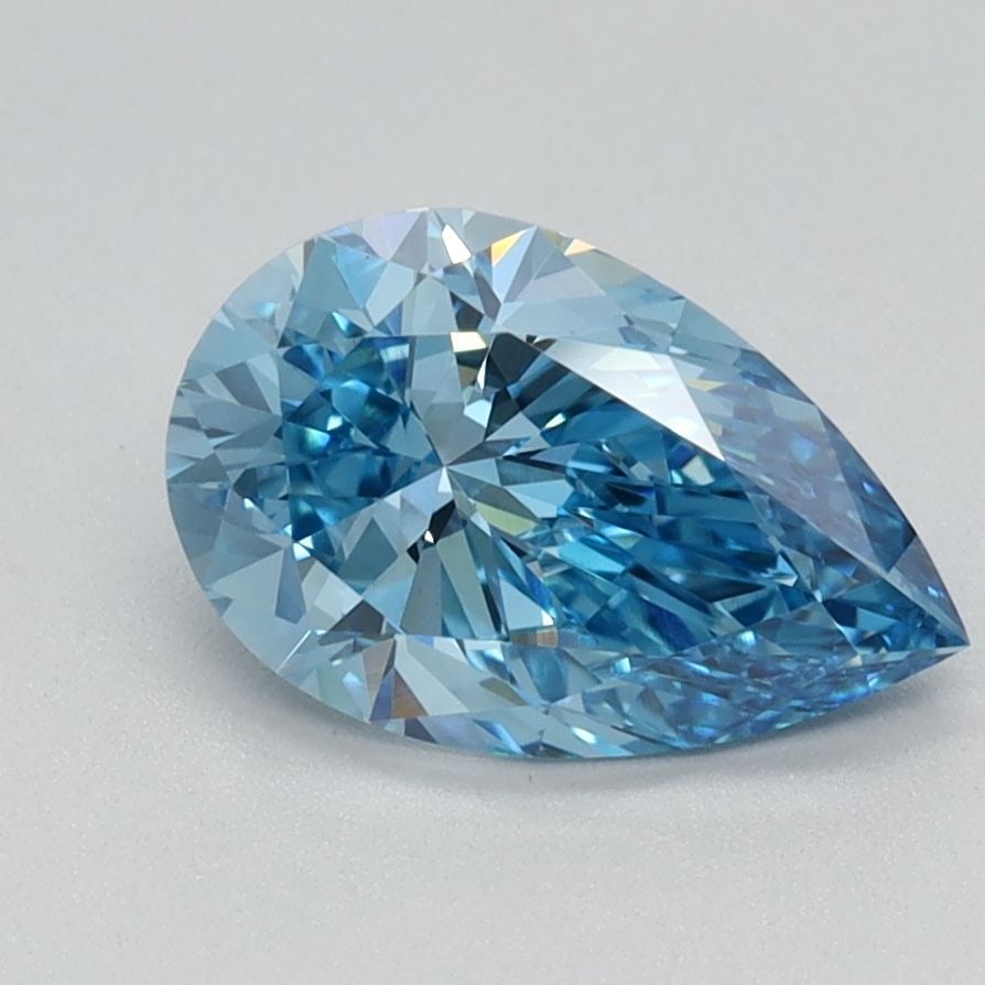 Loose Diamond - PEAR 1.15ct Fancy Vivid Blue VVS2: Loose Diamond - PEAR 1.15ct Fancy Vivid Blue VVS2 Source: This is a real non-mined Diamond that has been grown in a lab Shape: PEAR Carats: 1.15 Color: Fancy Vivid Blue Certification: IGI Video: