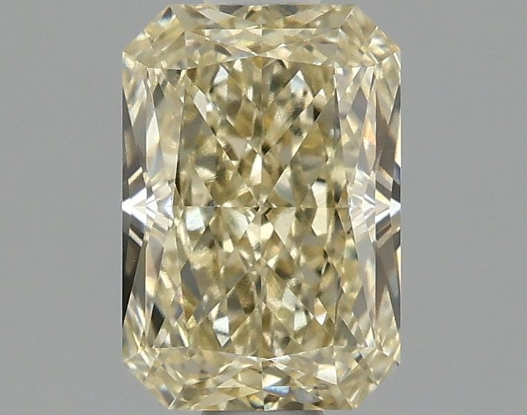 Loose Diamond - RADIANT 1.08ct Fancy Light Yellow VVS2: Loose Diamond - RADIANT 1.08ct Fancy Light Yellow VVS2 Source: This is a real non-mined Diamond that has been grown in a lab Shape: RADIANT Carats: 1.08 Color: Fancy Light Yellow Certification: IGI Vi