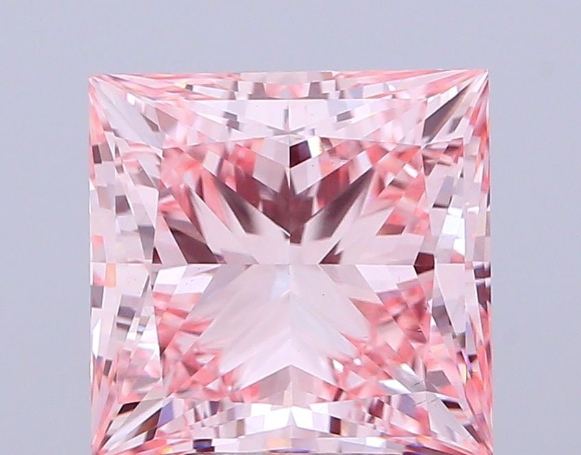 Loose Diamond - PRINCESS 5.01ct Fancy Intense Pink VS1: Loose Diamond - PRINCESS 5.01ct Fancy Intense Pink VS1 Source: This is a real non-mined Diamond that has been grown in a lab Shape: PRINCESS Carats: 5.01 Color: Fancy Intense Pink Certification: IGI V