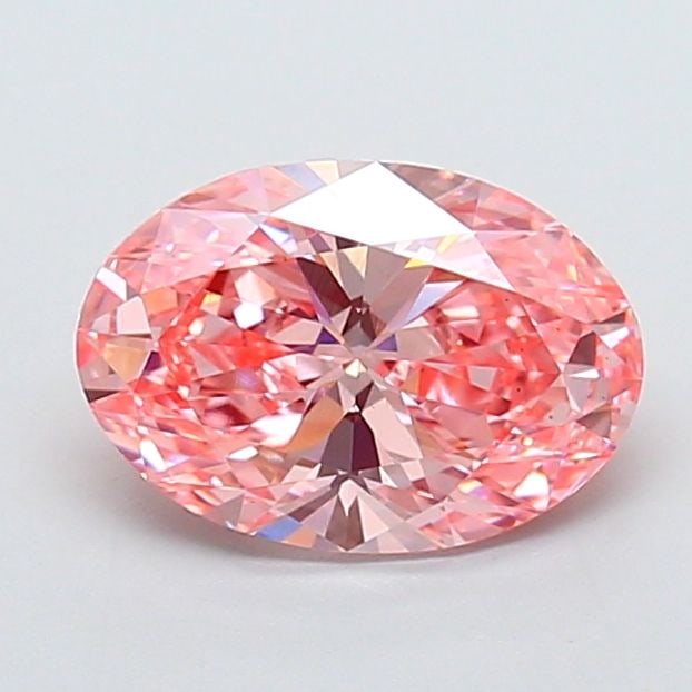 Loose Diamond - OVAL 2.01ct Fancy Vivid Pink VS2: Loose Diamond - OVAL 2.01ct Fancy Vivid Pink VS2 Source: This is a real non-mined Diamond that has been grown in a lab Shape: OVAL Carats: 2.01 Color: Fancy Vivid Pink Certification: IGI Video: