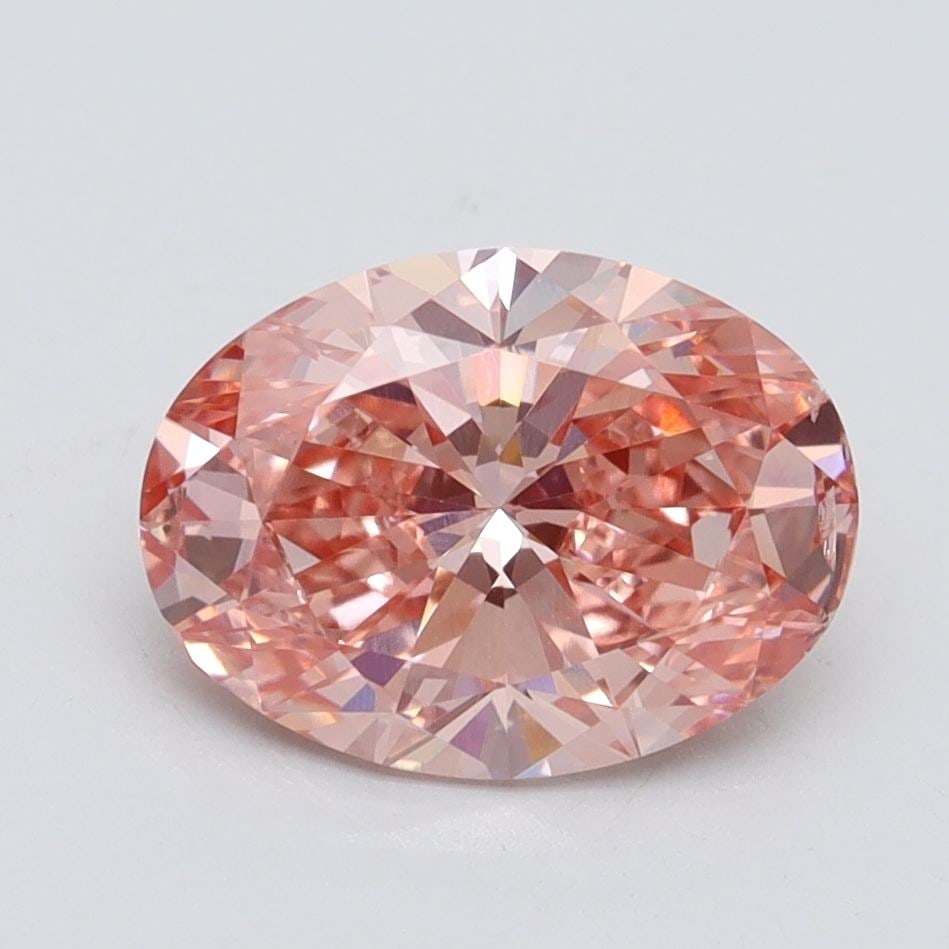 Loose Diamond - OVAL 2.0ct Fancy Vivid Pink SI1: Loose Diamond - OVAL 2.0ct Fancy Vivid Pink SI1 Source: This is a real non-mined Diamond that has been grown in a lab Shape: OVAL Carats: 2.0 Color: Fancy Vivid Pink Certification: IGI Video: