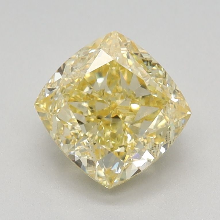Loose Diamond - CUSHION MODIFIED 1.15ct Fancy Intense Yellow VS1: Loose Diamond - CUSHION MODIFIED 1.15ct Fancy Intense Yellow VS1 Source: This is a real non-mined Diamond that has been grown in a lab Shape: CUSHION MODIFIED Carats: 1.15 Color: Fancy Intense Yellow 