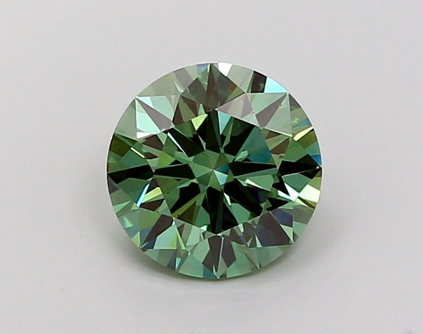 Ideal Loose Diamond - ROUND 2.0ct Fancy Vivid Green VS2: Ideal Loose Diamond - ROUND 2.0ct Fancy Vivid Green VS2 Source: This is a real non-mined Diamond that has been grown in a lab Shape: ROUND Carats: 2.0 Color: Fancy Vivid Green Certification: IGI Video
