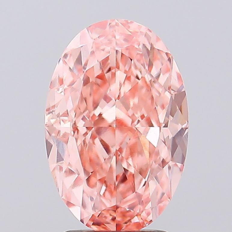 Loose Diamond - OVAL 3.4ct Fancy Intense Pink VS1: Loose Diamond - OVAL 3.4ct Fancy Intense Pink VS1 Source: This is a real non-mined Diamond that has been grown in a lab Shape: OVAL Carats: 3.4 Color: Fancy Intense Pink Certification: IGI Video: