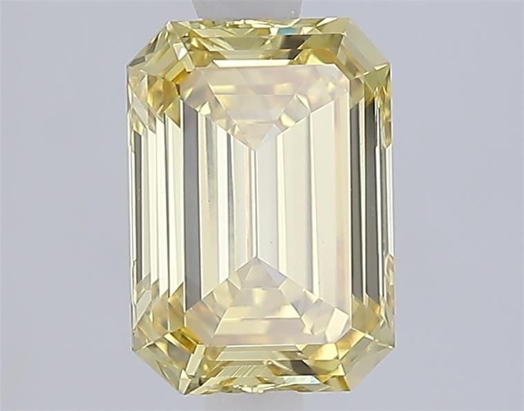 Loose Diamond - EMERALD 1.6ct Fancy Intense Yellow VVS2: Loose Diamond - EMERALD 1.6ct Fancy Intense Yellow VVS2 Source: This is a real non-mined Diamond that has been grown in a lab Shape: EMERALD Carats: 1.6 Color: Fancy Intense Yellow Certification: IGI 