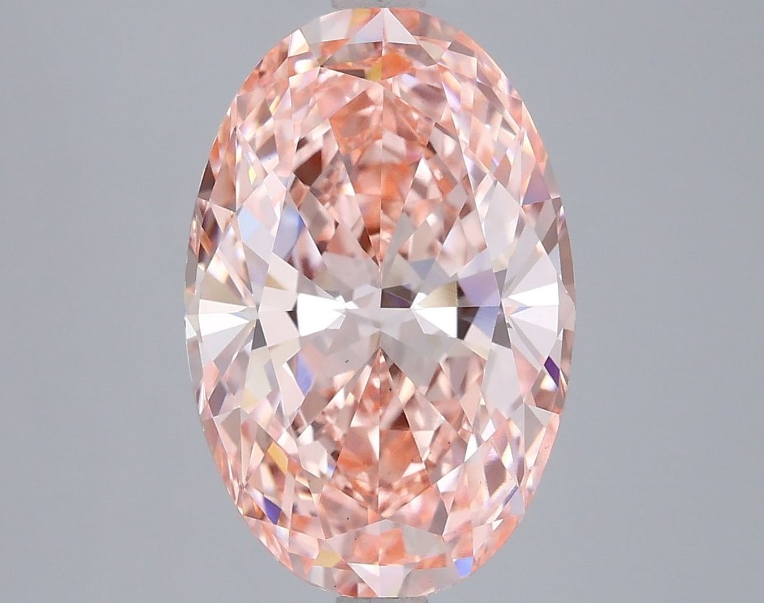 Loose Diamond - OVAL 4.73ct Fancy Vivid Pink VS1: Loose Diamond - OVAL 4.73ct Fancy Vivid Pink VS1 Source: This is a real non-mined Diamond that has been grown in a lab Shape: OVAL Carats: 4.73 Color: Fancy Vivid Pink Certification: IGI Video: