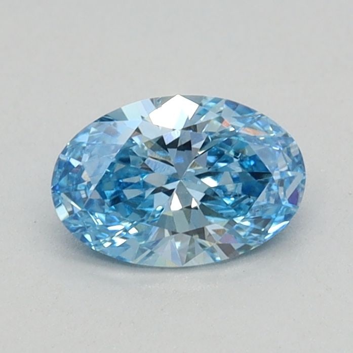 Loose Diamond - OVAL 0.37ct Fancy Vivid Blue SI1: Loose Diamond - OVAL 0.37ct Fancy Vivid Blue SI1 Source: This is a real non-mined Diamond that has been grown in a lab Shape: OVAL Carats: 0.37 Color: Fancy Vivid Blue Certification: IGI Video: