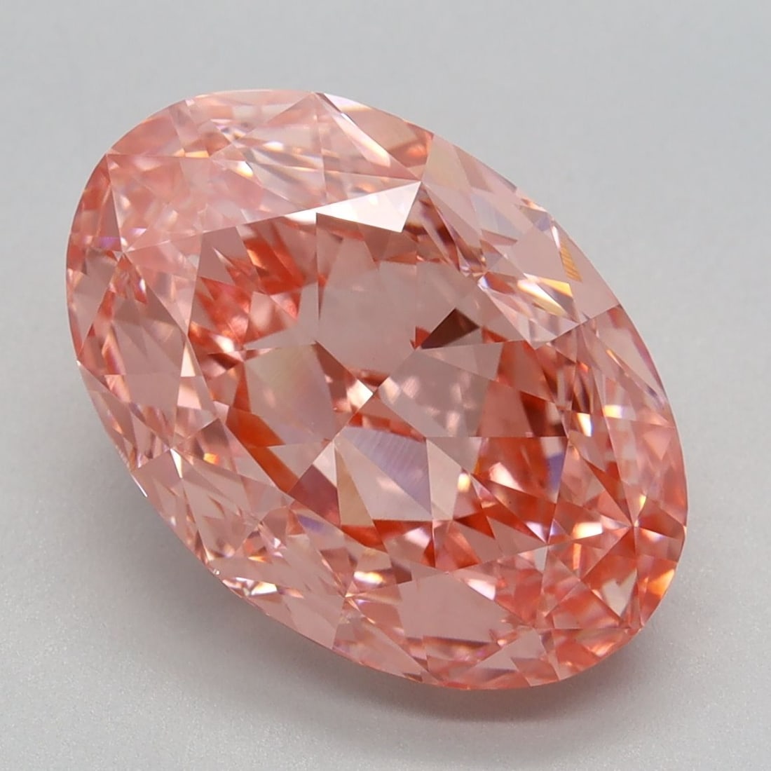 Loose Diamond - OVAL 5.02ct Fancy Vivid Pink VS1: Loose Diamond - OVAL 5.02ct Fancy Vivid Pink VS1 Source: This is a real non-mined Diamond that has been grown in a lab Shape: OVAL Carats: 5.02 Color: Fancy Vivid Pink Certification: IGI Video: