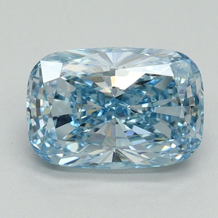 Loose Diamond - CUSHION BRILLIANT 1.52ct Fancy Vivid Blue VS2: Loose Diamond - CUSHION BRILLIANT 1.52ct Fancy Vivid Blue VS2 Source: This is a real non-mined Diamond that has been grown in a lab Shape: CUSHION BRILLIANT Carats: 1.52 Color: Fancy Vivid Blue Certif