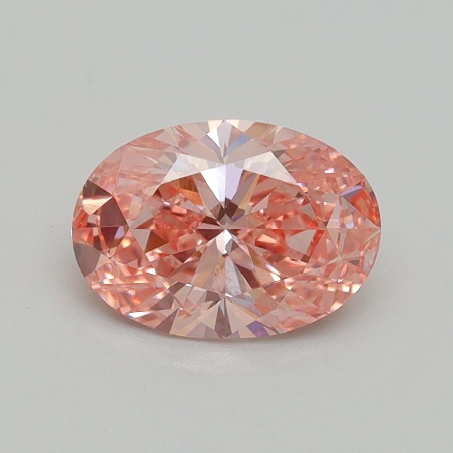 Loose Diamond - OVAL 1.1ct Fancy Vivid Pink VS2: Loose Diamond - OVAL 1.1ct Fancy Vivid Pink VS2 Source: This is a real non-mined Diamond that has been grown in a lab Shape: OVAL Carats: 1.1 Color: Fancy Vivid Pink Certification: IGI Video: