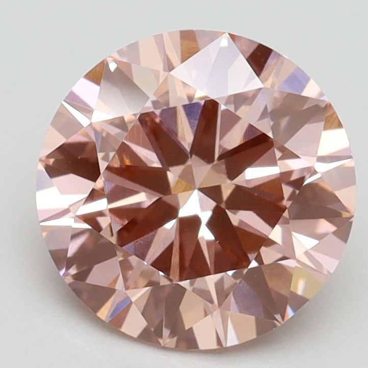 Loose Diamond - ROUND 2.05ct Fancy Intense Pink VS1: Loose Diamond - ROUND 2.05ct Fancy Intense Pink VS1 Source: This is a real non-mined Diamond that has been grown in a lab Shape: ROUND Carats: 2.05 Color: Fancy Intense Pink Certification: IGI Video: