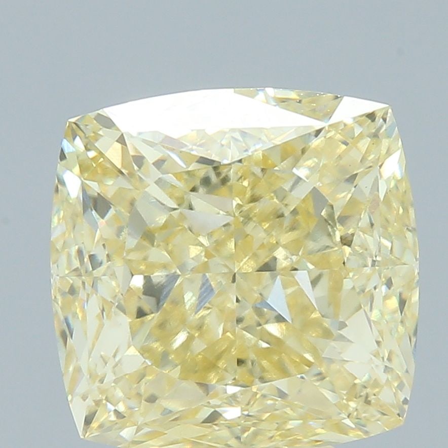 Loose Diamond - CUSHION MODIFIED 6.02ct Fancy Intense Yellow VVS2: Loose Diamond - CUSHION MODIFIED 6.02ct Fancy Intense Yellow VVS2 Source: This is a real non-mined Diamond that has been grown in a lab Shape: CUSHION MODIFIED Carats: 6.02 Color: Fancy Intense Yellow