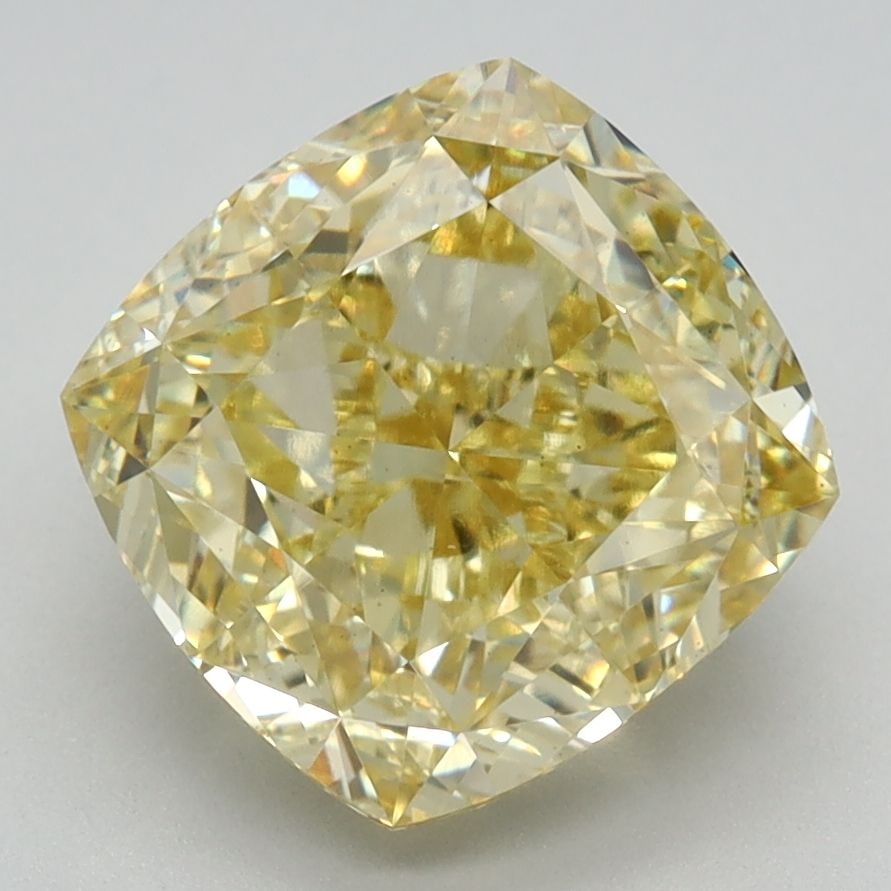 Loose Diamond - CUSHION MODIFIED 3.39ct Fancy Intense Yellow VS1: Loose Diamond - CUSHION MODIFIED 3.39ct Fancy Intense Yellow VS1 Source: This is a real non-mined Diamond that has been grown in a lab Shape: CUSHION MODIFIED Carats: 3.39 Color: Fancy Intense Yellow 