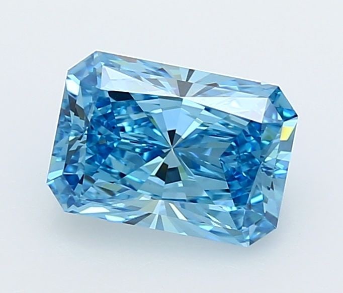 Loose Diamond - RADIANT 2.01ct Fancy Vivid Blue VVS2: Loose Diamond - RADIANT 2.01ct Fancy Vivid Blue VVS2 Source: This is a real non-mined Diamond that has been grown in a lab Shape: RADIANT Carats: 2.01 Color: Fancy Vivid Blue Certification: IGI Video:
