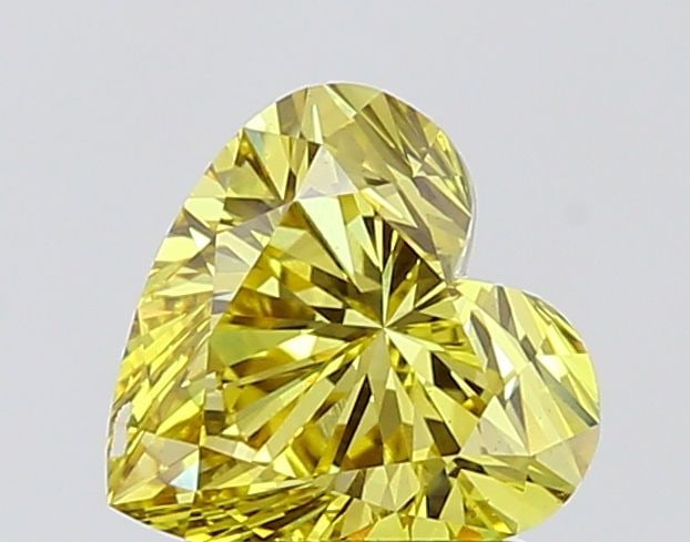 Loose Diamond - HEART 1.92ct Fancy Intense Yellow VS1: Loose Diamond - HEART 1.92ct Fancy Intense Yellow VS1 Source: This is a real non-mined Diamond that has been grown in a lab Shape: HEART Carats: 1.92 Color: Fancy Intense Yellow Certification: IGI Vid