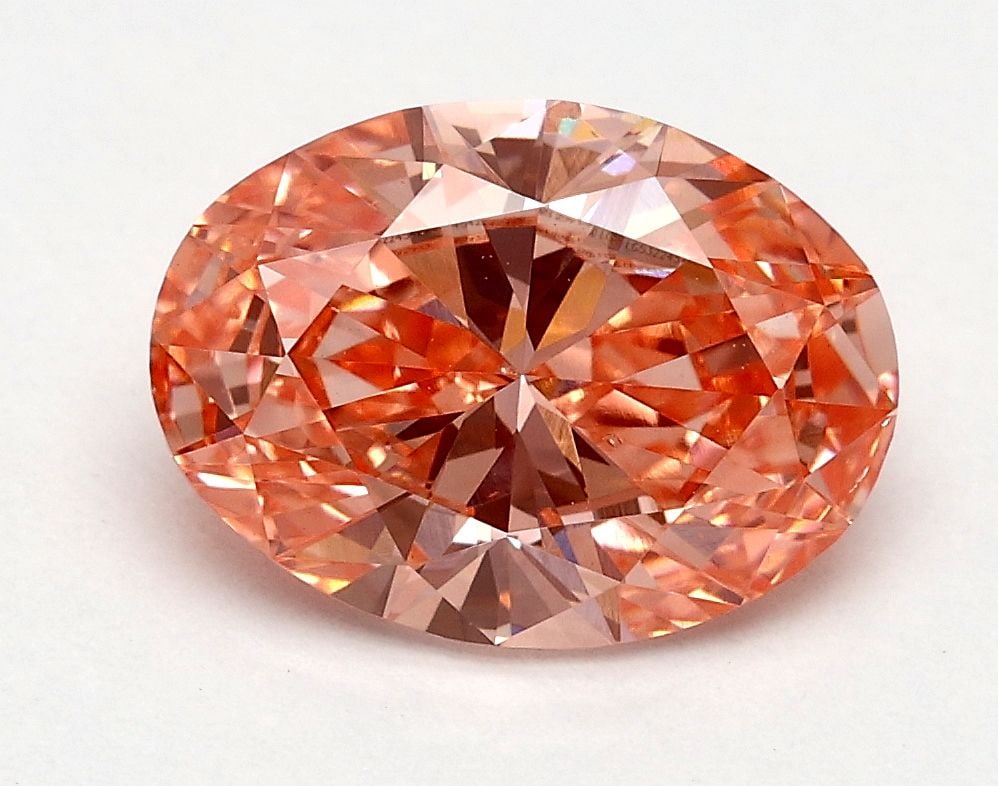 Loose Diamond - OVAL 1.53ct Fancy Vivid Pink VS2: Loose Diamond - OVAL 1.53ct Fancy Vivid Pink VS2 Source: This is a real non-mined Diamond that has been grown in a lab Shape: OVAL Carats: 1.53 Color: Fancy Vivid Pink Certification: IGI Video: