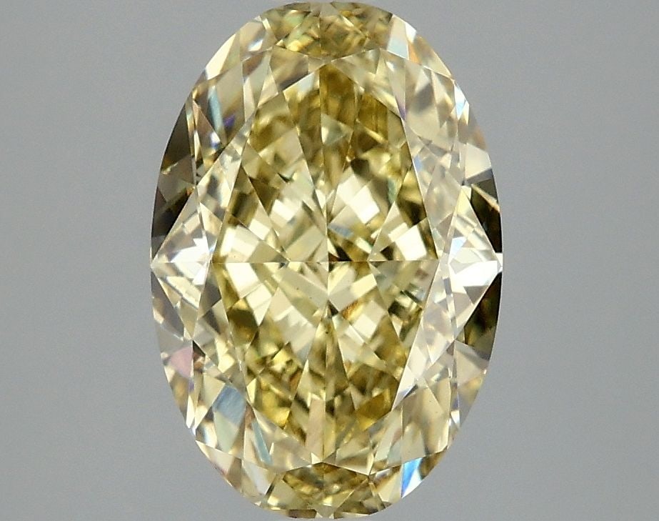 Loose Diamond - OVAL 3.1ct Fancy Intense Yellow VS1: Loose Diamond - OVAL 3.1ct Fancy Intense Yellow VS1 Source: This is a real non-mined Diamond that has been grown in a lab Shape: OVAL Carats: 3.1 Color: Fancy Intense Yellow Certification: IGI Video: