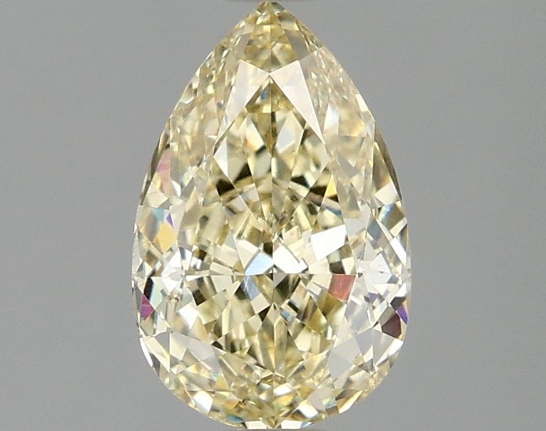 Loose Diamond - PEAR 1.59ct Fancy Intense Yellow VS1: Loose Diamond - PEAR 1.59ct Fancy Intense Yellow VS1 Source: This is a real non-mined Diamond that has been grown in a lab Shape: PEAR Carats: 1.59 Color: Fancy Intense Yellow Certification: IGI Video