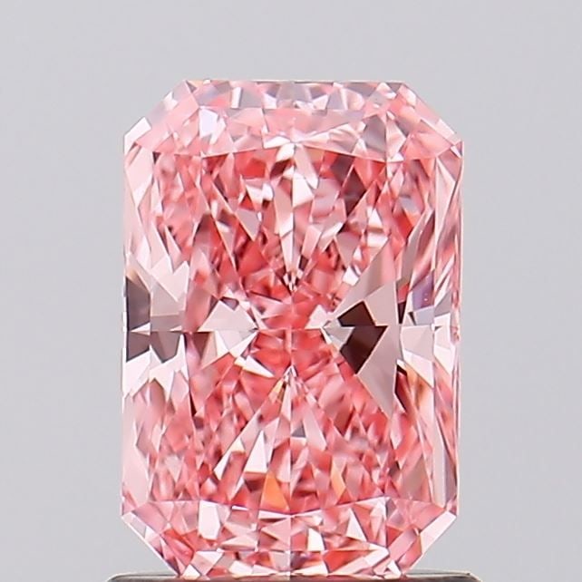 Loose Diamond - RADIANT 1.01ct Fancy Pink VVS2: Loose Diamond - RADIANT 1.01ct Fancy Pink VVS2 Source: This is a real non-mined Diamond that has been grown in a lab Shape: RADIANT Carats: 1.01 Color: Fancy Pink Certification: IGI Video: